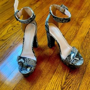 Snake skin heels